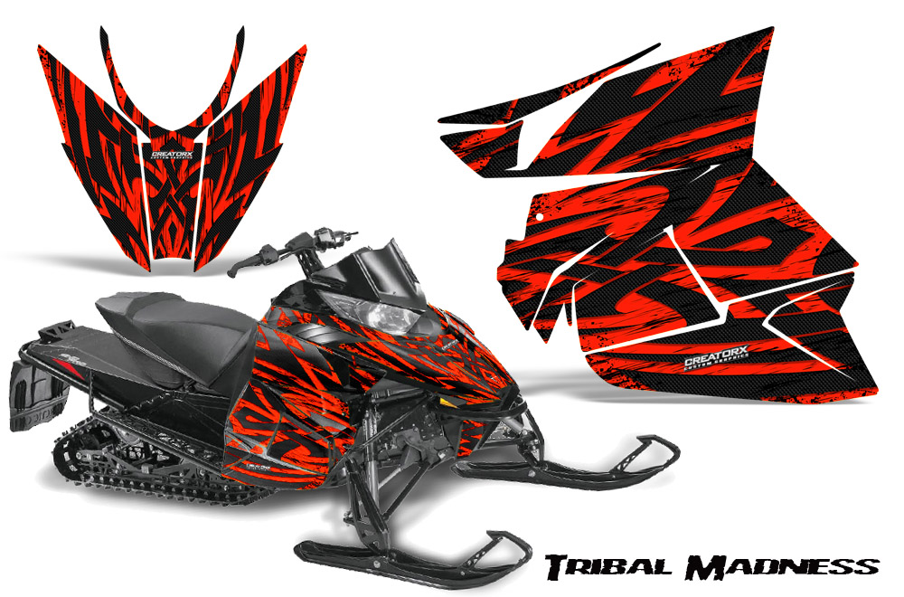 Arctic Cat Pro Climb Cross 2012 Graphics Kit Tribal Madness Red